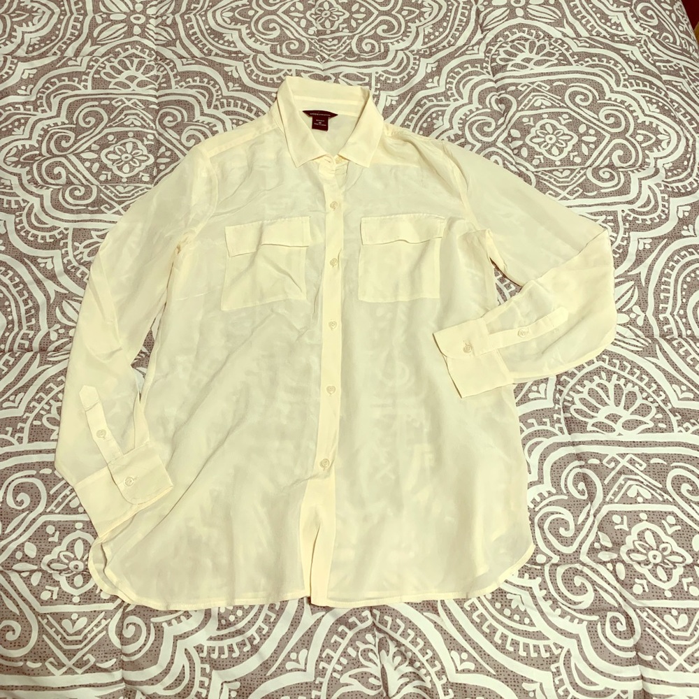 Silk button up